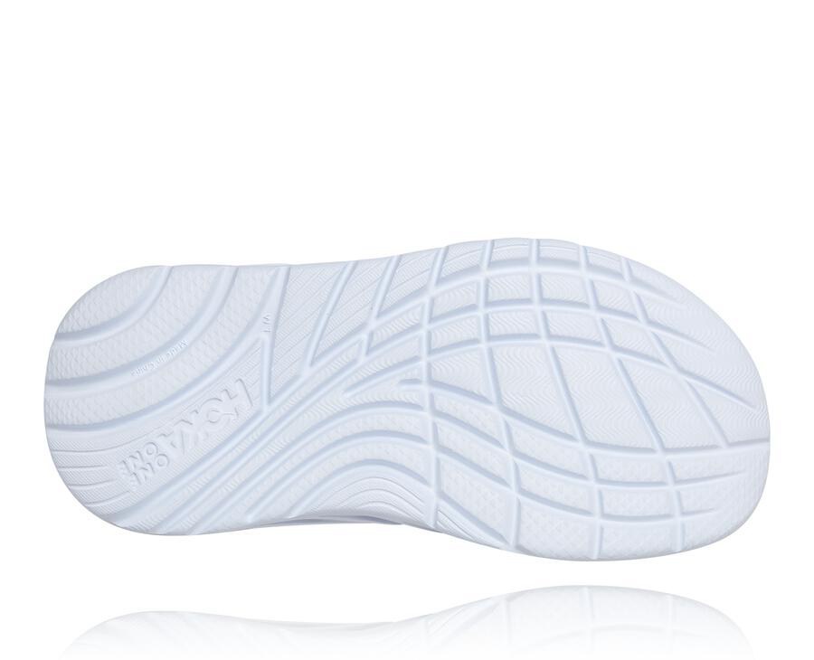 Hoka One One Womens Sandals - ORA Recovery Flip - Yellow/White - RNAJ02983